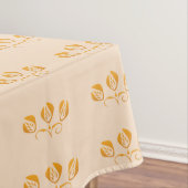 Art Deco Stil Blumenmuster Mit Monogramm Tischdecke (Beispiel)