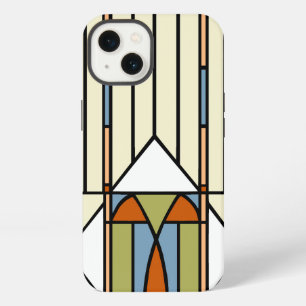 Art Deco Stil Buntglas-Optik iPhone 13 Hülle