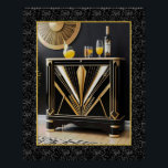 Art Deco Stil Cocktail Cabinet Poster. Poster<br><div class="desc">Wenn du Art-Deco magst, denke ich, würdest du dieses Poster mögen. Dieses Kabinett ist sehr kunstvoll Deko, in ikonischen Deko-Farben von Schwarz und Gold. Wäre es nicht schön, ein Kabinett wie dieses zu besitzen? Nun, ich kann Ihnen das nicht geben, aber ich kann Ihnen ein Poster und ein sehr kunstvolles...</div>
