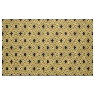 Art-Deco-Stil in Schwarz und Gold Stoff