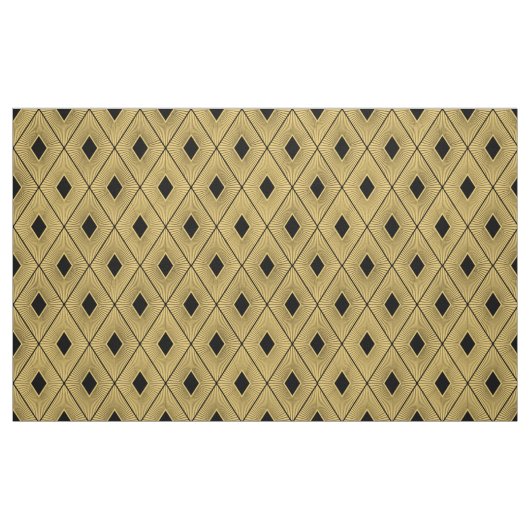 Art-Deco-Stil in Schwarz und Gold Stoff (Fat Quarter (45,7 x 55,9 cm))