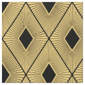 Art-Deco-Stil in Schwarz und Gold Stoff (Nahaufnahme)