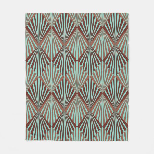 Art Deco Stil nahtlose Muster Textur Fleecedecke (Vorderseite)
