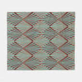 Art Deco Stil nahtlose Muster Textur Fleecedecke (Vorderseite (Horizontal))