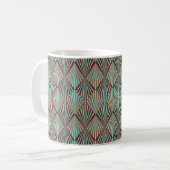 Art Deco Stil nahtlose Muster Textur Kaffeetasse (Vorderseite Links)