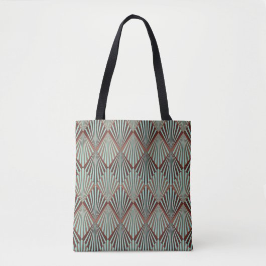 Art Deco Stil nahtlose Muster Textur Tasche (Vorderseite)