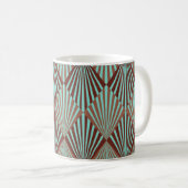 Art Deco Stil, nahtlose Textur. Kaffeetasse (VorderseiteRechts)