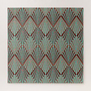 Art Deco-Stil, nahtlose Textur. Puzzle