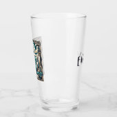 Art Deco Stil New York Illustration Glas (Links)