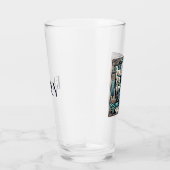 Art Deco Stil New York Illustration Glas (Rechts)