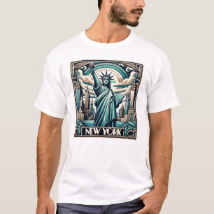 Art Deco Stil New York Illustration T-Shirt