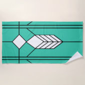 Art Deco Strandtuch (Vorderseite)
