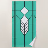 Art Deco Strandtuch (Vorderseite)