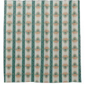 Art-Deco-Streifen der 1920er Jahre Duschvorhang (Vorderseite)