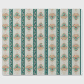 Art-Deco-Streifen der 1920er Jahre Geschenkpapier (Flach)