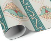 Art-Deco-Streifen der 1920er Jahre Geschenkpapier (Rolleneckpunkt)