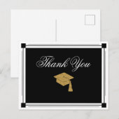Art Deco Style Abschluss Vielen Dank Postkarte (Vorne/Hinten)