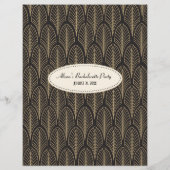 Art Deco Style Bride Libs Game (Rückseite)