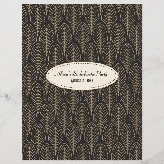 Art Deco Style Bride Libs Game (Rückseite)