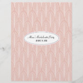 Art Deco Style Bride Libs Game (Rückseite)