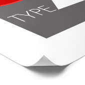 Art Deco Style Buggatti Car Poster (Ecke)