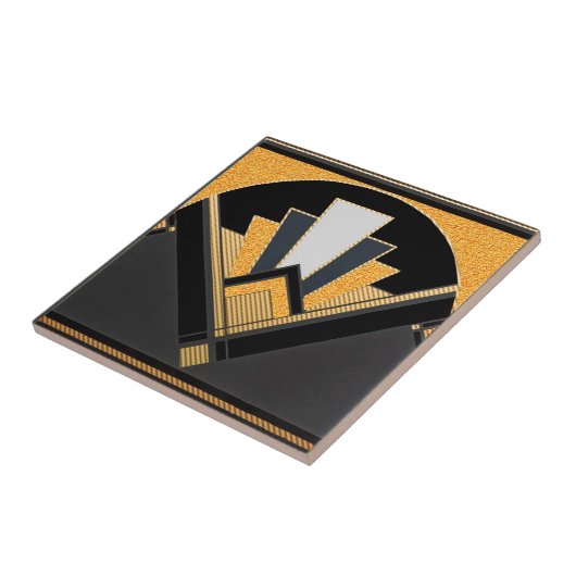 Art Deco Style Ceramix (Goldenes Gran) Fliese (Seite)