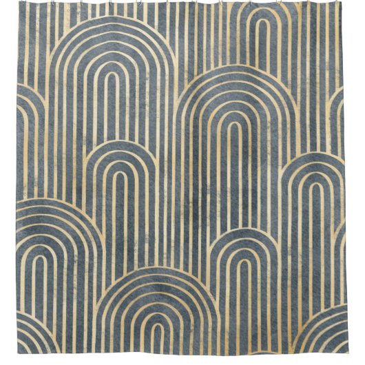 Art Deco style design luxury geometric seamless pa Duschvorhang (Vorderseite)