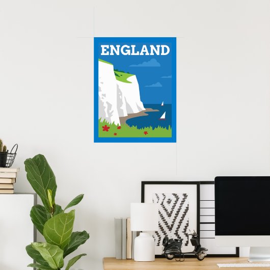 Art Deco Style England Poster (Heimbüro)