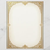 Art Deco Style Frame Stationery Paper Briefbogen (Vorderseite)
