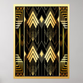 Art Deco Style Geometric Poster (Vorne)