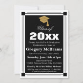 Art Deco Style Graduation Party Einladung (Vorderseite)