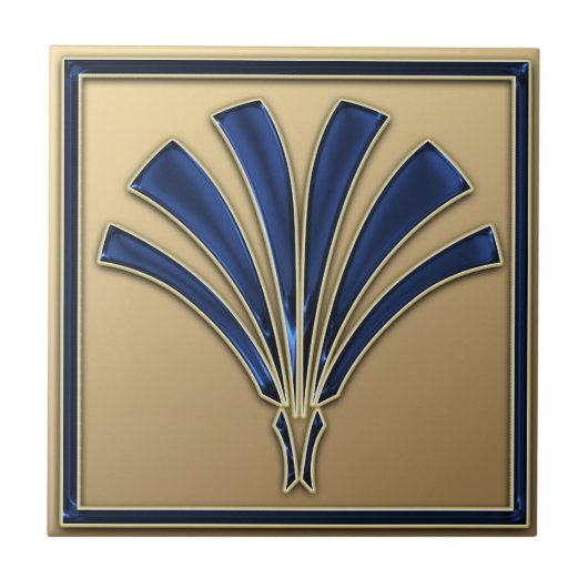 Art Deco Style Keramik Style (Lüfter) Fliese (Vorderseite)