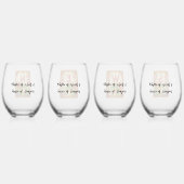 Art Deco Style Mahjong Winds & Dragons Weinglas Ohne Stiel (Hinten)