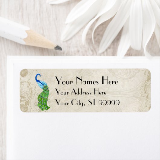 Art Deco Style Peacock Barockpassende Lieferung (Insitu)