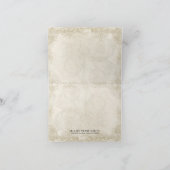 Art Deco Style Peacock Dark Lila Dankeschön Hinwei Dankeskarte (Innenseite)