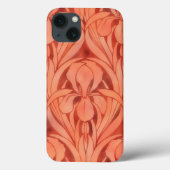 Art Deco Style Phone Case in Orange (Rückseite)