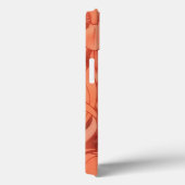 Art Deco Style Phone Case in Orange (Rückseite / Rechts)