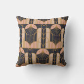 Art Deco style Throw Pillow Kissen (Rückseite)