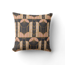 Art Deco style Throw Pillow