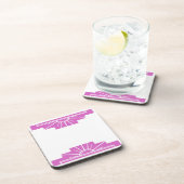 Art Deco Sunburgh Getränkeuntersetzer (Rechte Seite)