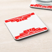 Art Deco Sunburgh Getränkeuntersetzer (Linke Seite)