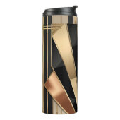 Art Deco Sunburst Geometric Luxury Design Thermosbecher (Nach links gedreht)