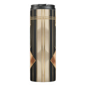 Art Deco Sunburst Geometric Luxury Design Thermosbecher (Rückseite)