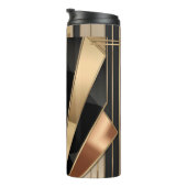 Art Deco Sunburst Geometric Luxury Design Thermosbecher (Nach rechts gedreht)