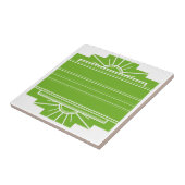 Art Déco Sunburst Muster in Weiß und Limon Fliese (Seite)