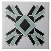 Art Deco Sunray Keramik Fliese (Vorderseite)