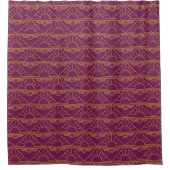 Art Deco Sunrise Duschvorhang (Vorderseite)