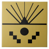 Art Deco Sunrise Fliese (Vorderseite)