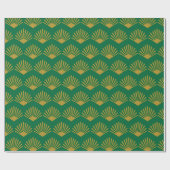 Art Deco Sunrise Motif Muster Geschenkpapier (Flach)