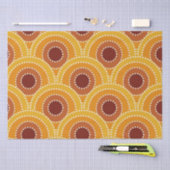 Art Deco Sunrise Retro Muster Seidenpapier (Handwerk)